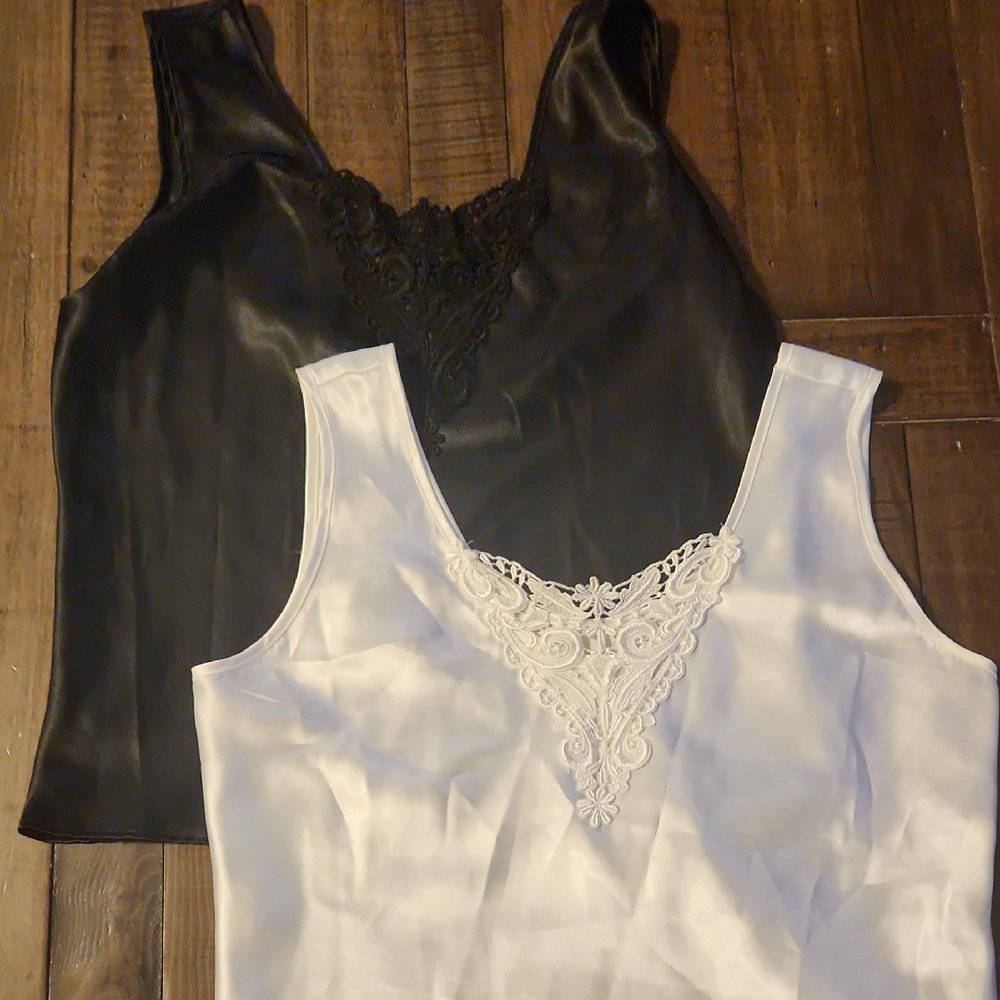 Escapades Black Lace Tank Top